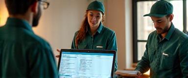 Courier scheduling and planning logistics with clients